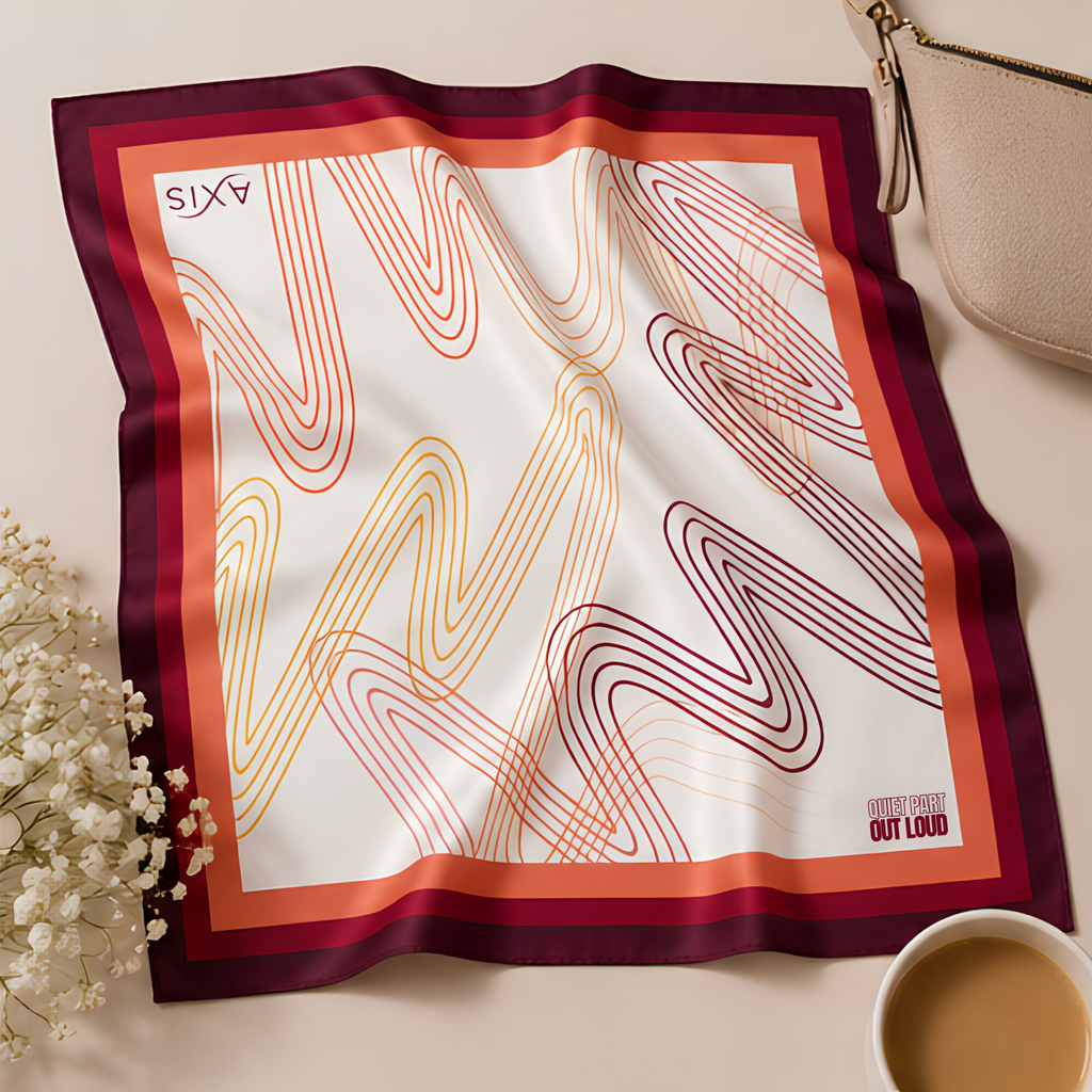 The Quiet Part Out Loud Signature Silk Scarf