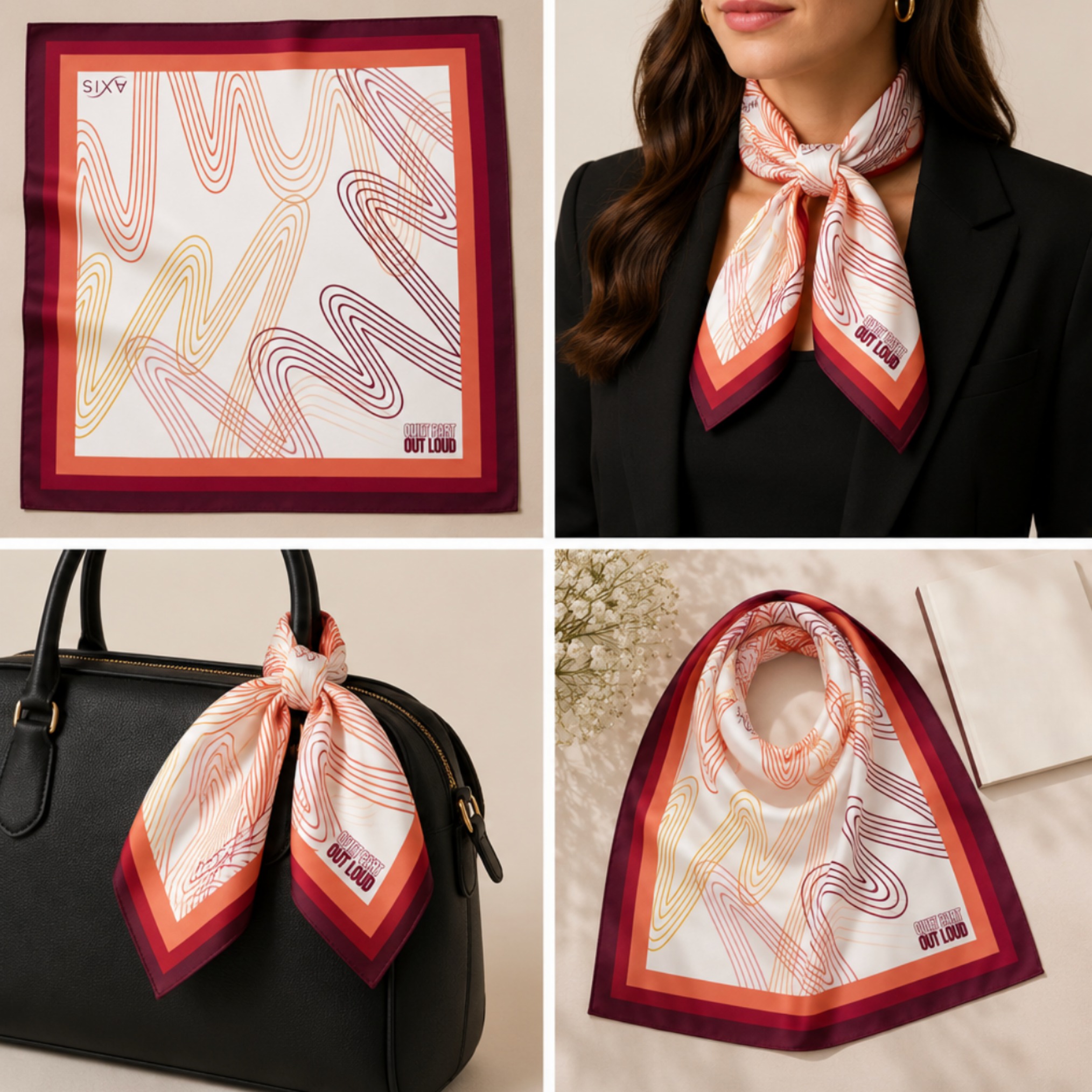 The Quiet Part Out Loud Signature Silk Scarf